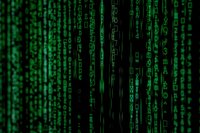 Programmiersprache in neongrün