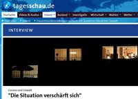 Tagesschau.de, Artikel "Corona und Gewalt: "Die Situation verschärft sich""