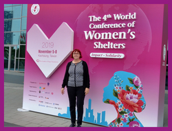 FHK-Geschäftsführerin Heike Herold bei der 4. World Conference of Women's Shelters Taiwan, 2019