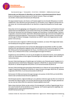 Kostenstudie Kurzzusammenfassung