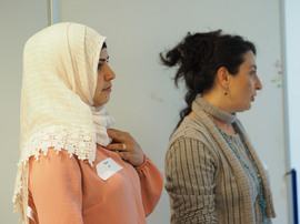 Workshop 6 - Bayan Ali (links) und Ketevan Krause