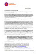 Abbildung der Stellungnahme von Frauenhauskoordinierung zur Corona-Impf-Verordnung